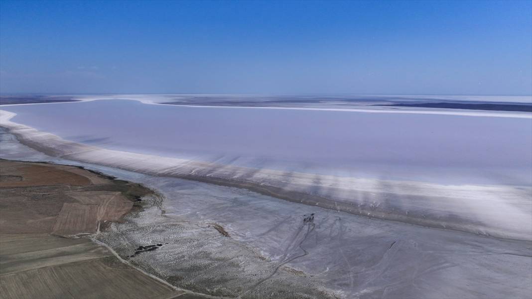 Kavurucu sıcaklar Tuz Gölü'nü kızarttı! Bakteriler cirit atıyor 13